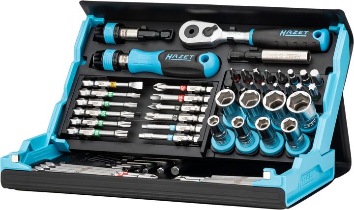 Produktbild HAZET SmartCase Bit Satz 2200SC-32 ∙ Sechskant6,3 (1/4 Zoll), Vierkant6,3 mm (1/4 Zoll) ∙ Schlitz P… (Sechskant (hexagonal) M3, Sechskant (hexagonal) M5, Kreuz Phillips PH M2, Innensechsrund TX M20, Innensechsrund TX M25, Sechskant (hexagonal) M4, Kreuz Phillips PH M1, Innensechsrund TX M15, Innensechsrund TX M30, Kreuz Phillips PH M3, Kreuz Pozidriv PZ M2, Innensechsrund TX M10)