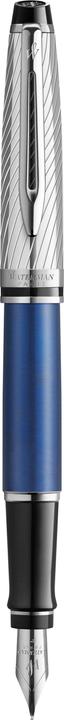 Produktbild Waterman Füllfederhalter Expert DeLuxe Blau C.C. (F-blau) (Blau, Silber, 1 x)
