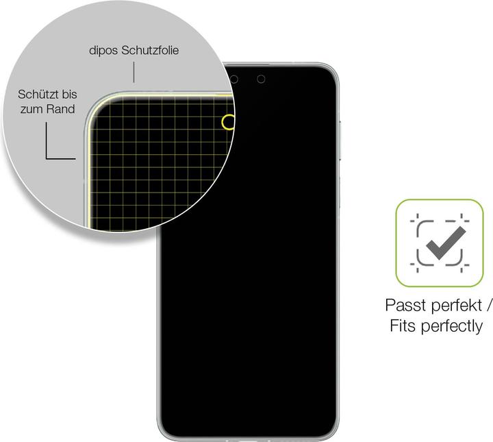 Actual product image Dipos Full Cover Screen Protector Matte (1 Piece, Mate S)