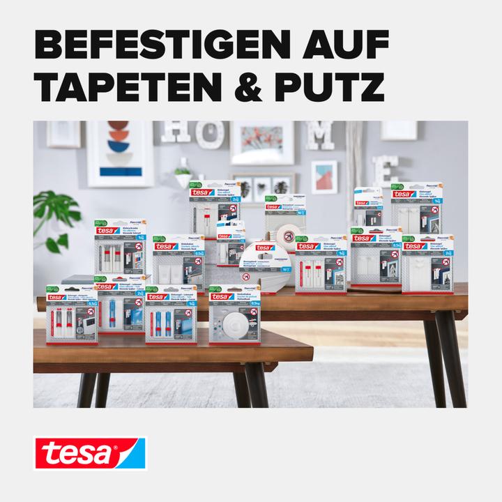 Image du produit tesa Klebehaken Verstellbarer Klebenagel für Tapeten und Putz (en anglais)