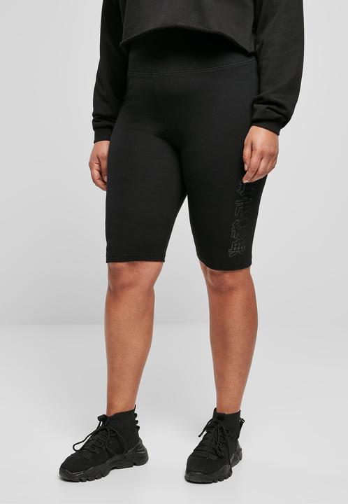Actual product image Urban Classics Ladies High Waist Branded Cycle Shorts (XS)
