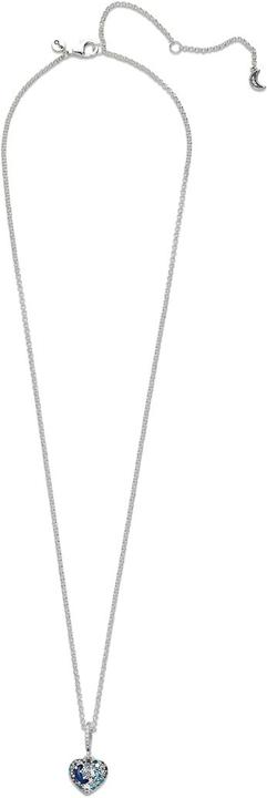 Immagine prodotto Pandora scintillante luna blu e collana a cuore di stelle (Argento 925, Pietra, 50 cm)