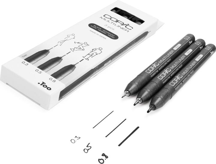 Immagine prodotto Copic Multiliner (Nero, 3 x)