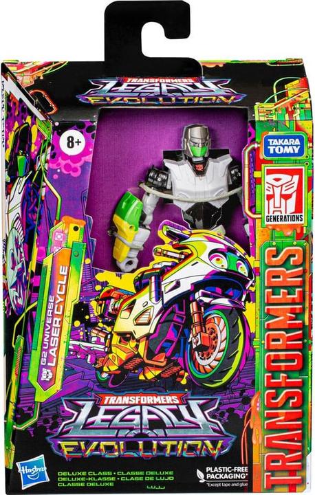 Actual product image Hasbro Transformers Generations Legacy Evolution Deluxe Class action figurine G2 Universe Laser Cycle 14 cm