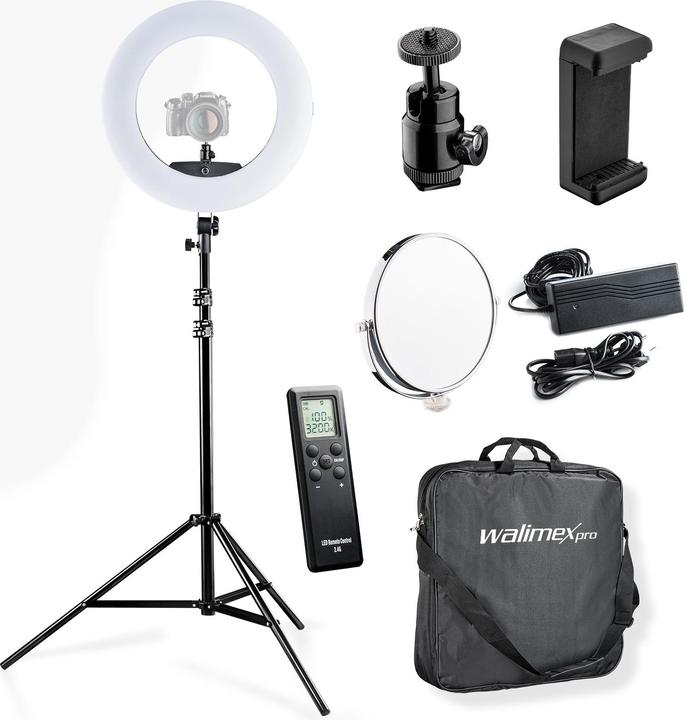Actual product image Walimex Medow 960 Pro Set incl. lamp tripod (Ring light)