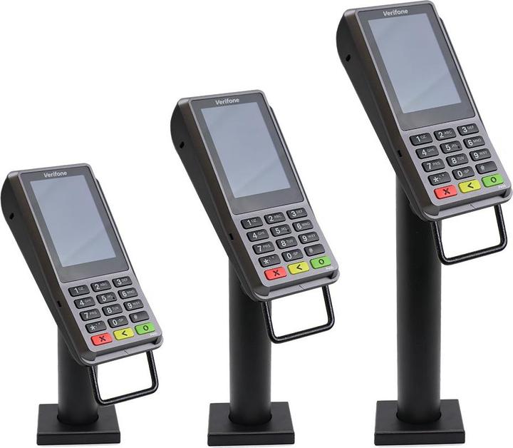 Max Michel Halterung für Verifone P200/P400, eckige Abdeckung, Pole 180 mm