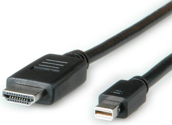 Produktbild Roline Mini DisplayPort — HDMI (Typ A) (3 m, DisplayPort, HDMI)