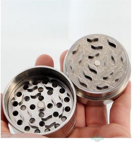 Actual product image Black Leaf Grinder Edelstahl Deluxe CNC 3teilig