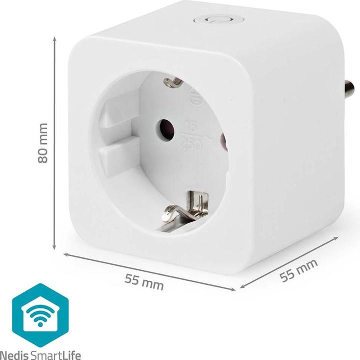 Image du produit Nedis Smartlife Smart Plug| WLAN| Power Meter| 3680 W| Type F CEE 7/3| -10
