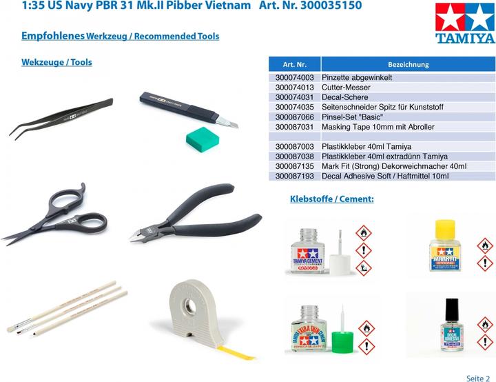 Actual product image Tamiya US Navy PBR31