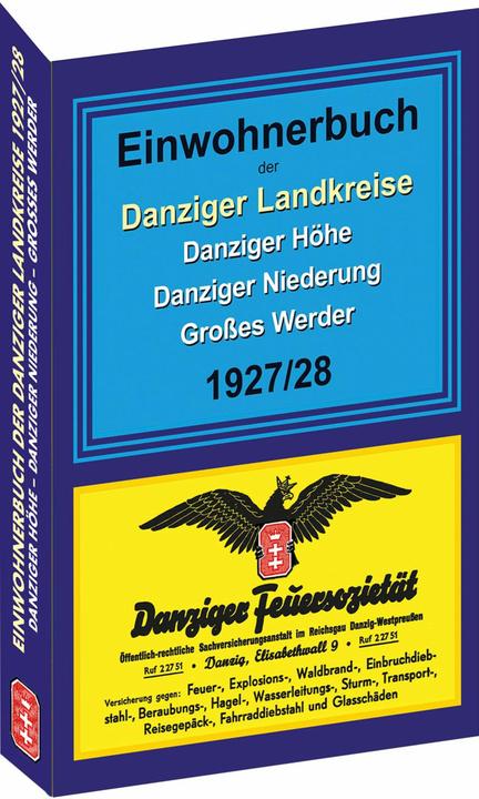 Produktbild Einwohnerbuch der Danziger Landkreise DANZIGER HÖHE - DANZIGER NIEDERUNG - GROSSES WERDER 1927/28 (Deutsch, Rockstuhl, 2018)