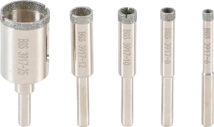 Produktbild BGS Diamant-Bohrkronen (6, 8, 10, 12, 25 mm)
