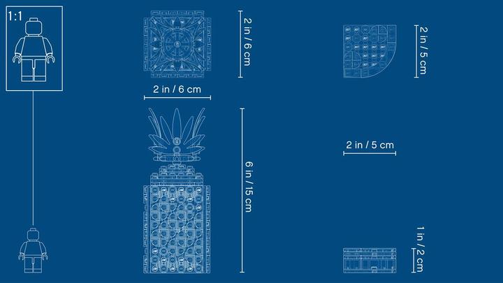 Actual product image LEGO Pineapple Pencil Holder (41906, LEGO Dots)