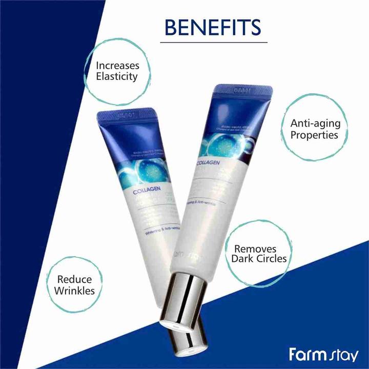 Image du produit Farm Stay Farmstay - Collagen Water Full Moist Rolling Eye Serum Sérum de collagène sous les yeux de la fin (Roll-on, 25 ml, Jour + nuit)