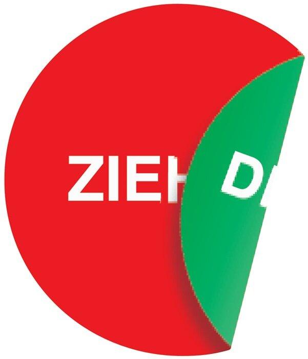 Produktbild HP Autozubehör Türaufkleber Ø 100 mmLxB Ziehen/Drücken Folie selbstklebend