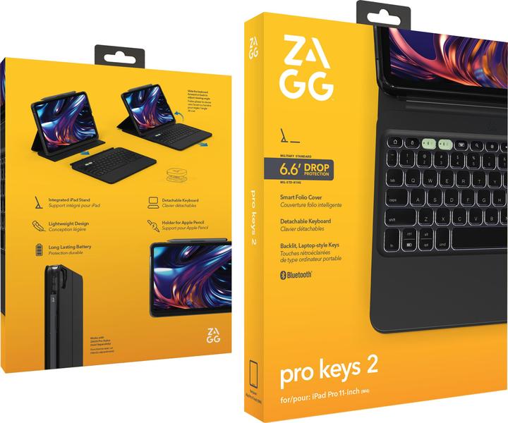 Actual product image Zagg KB ProKey 2 iPad Pro 11 M4 Bl Germa (103414666) (DE)