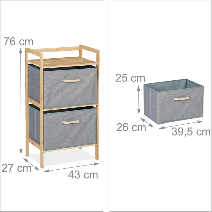Produktbild Relaxdays Badregal (43 x 27 x 76 cm)