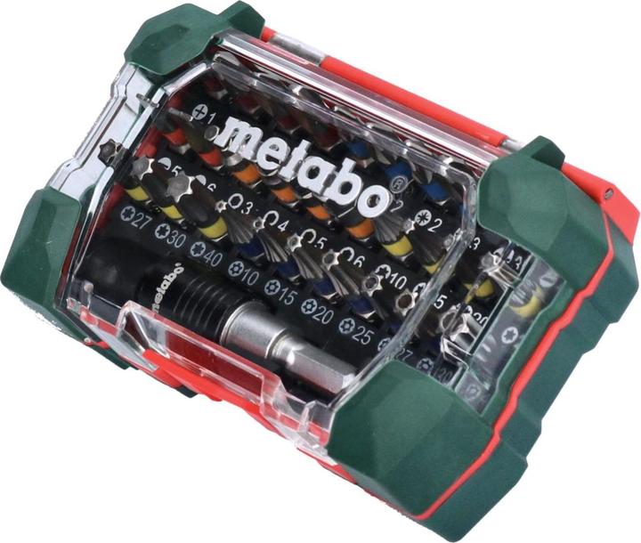 Actual product image Metabo Bit-Box "SP" (32 pieces) (Cross Phillips PH M1, Cross Phillips PH M2, Cross Pozidriv PZ M1, Cross Pozidriv PZ M2, Cross Phillips PH M3, Cross Pozidriv PZ M3)
