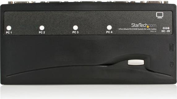 Actual product image StarTech 4 Port VGA / PS/2 KVM Switch - PS/2 KVM Switch incl. Cable - 4 Port Desktop KVM Switch 1x...