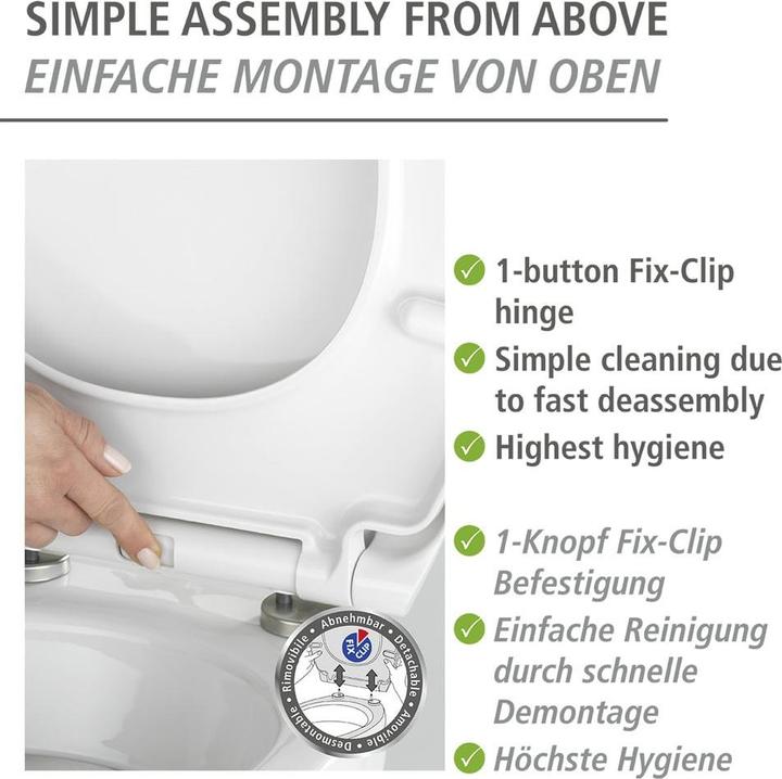 Image du produit Wenko Siège WC avec abaissement automatique Blossom Rollin "Art multicolore