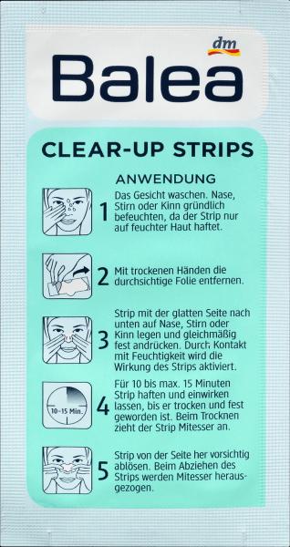 Actual product image dm Balea Facestrips Clear-up Skin Refining (Blackhead remover)