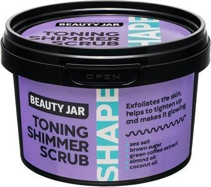 Actual product image Beauty Jar Shape Toning Shimmer Scrub Exfoliates and Tightens Skin 12.7oz 360g