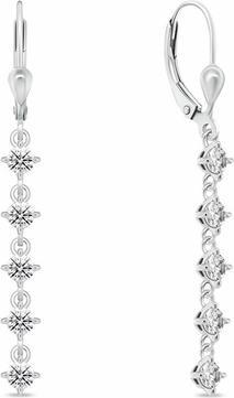 Immagine prodotto Brilio Orecchini pendenti in argento con zirconi trasparenti Ea1008w