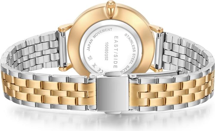Actual product image Eastside Ladies quartz watch Bloomfield stainless steel silver/yellow gold - 24173 (Analogue wristwatch, 32.10 mm)