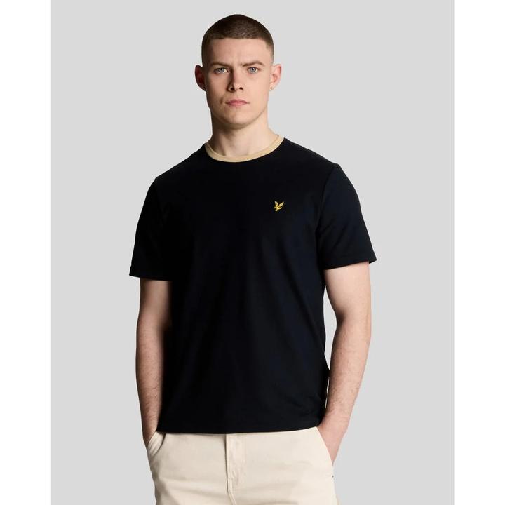 Actual product image Lyle and Scott Contrast collar T-shirt (L)