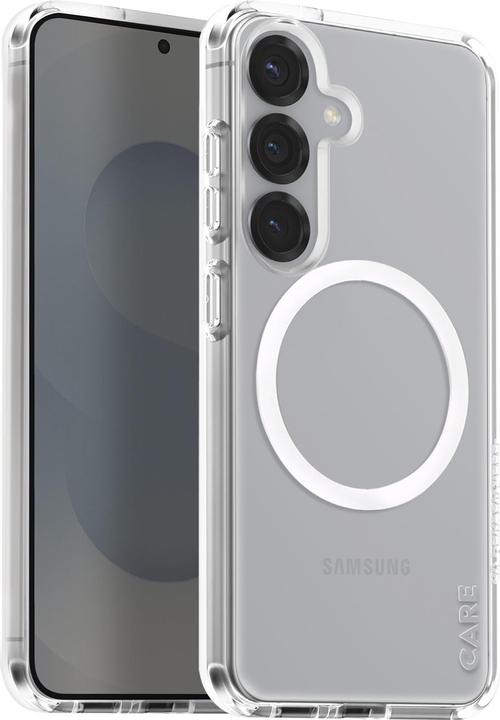 Produktbild PanzerGlass CARE by ® Flagship Case Transparent Urban Combat m. Weiss Qi Compatible Samsung Galaxy S (Samsung Galaxy S25)