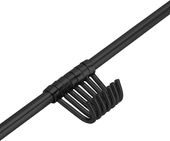 Actual product image Intirilife Stainless steel hanging rail with 7 hooks