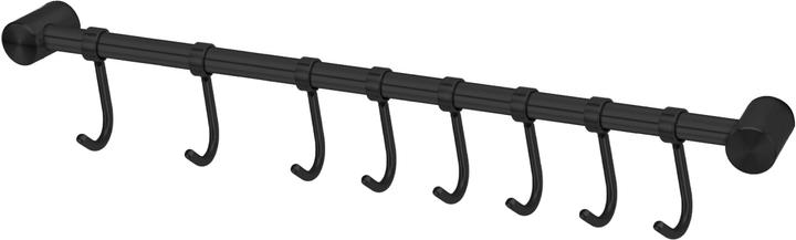 Image du produit Intirilife Barre de suspension en acier inoxydable avec 8 crochets