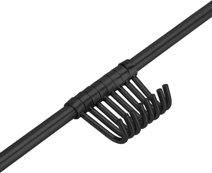 Image du produit Intirilife Barre de suspension en acier inoxydable avec 8 crochets