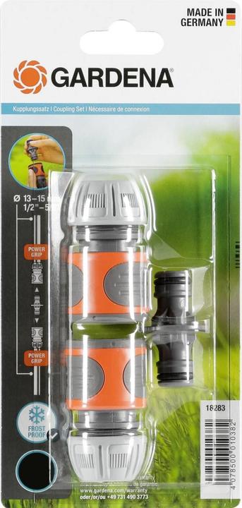Immagine prodotto Gardena Set di frizione (Connettore tubo flessibile, Adattatore componente, 13 mm)