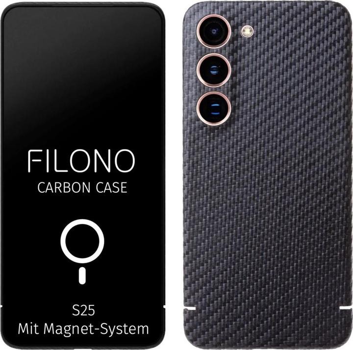 Filono Carbon Case Samsung Galaxy S25 MagSafe kompatibel (Samsung Galaxy S25)