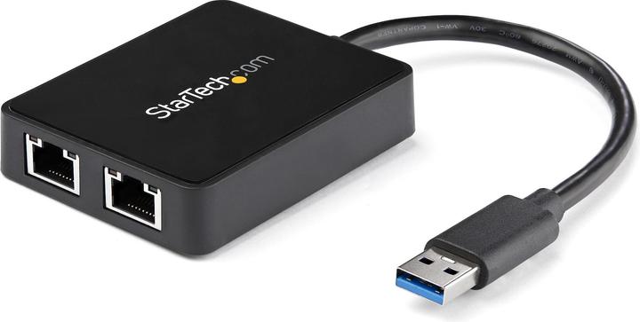StarTech USB 3.0 Double Port Gigabit Nic Nic (USB, RJ45 Gigabit Ethernet (2x))