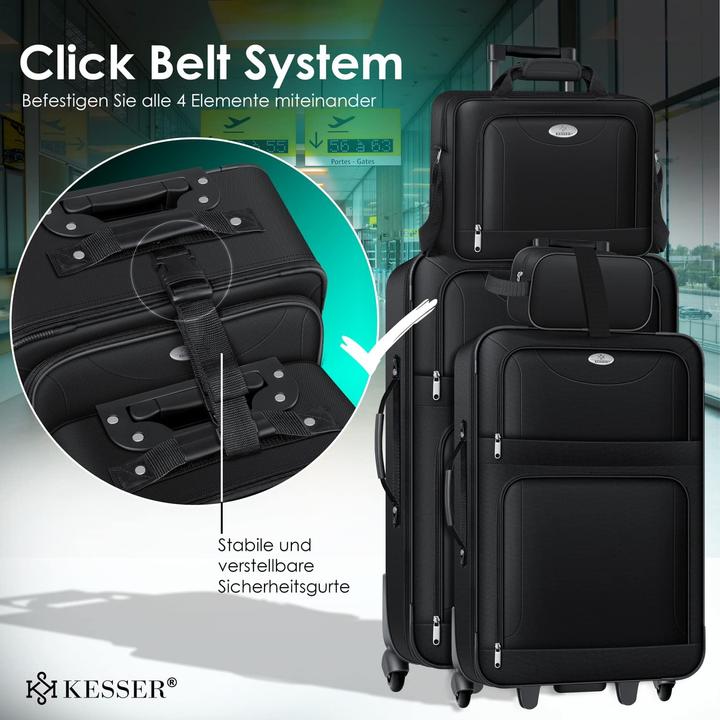 Produktbild Kesser Kofferset (60 l, Handgepäck (bis 50l), M (50 - 90l), L (90 - 115l))