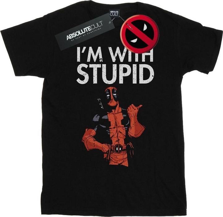 Deadpool I'm With Stupid TShirt (3XL)