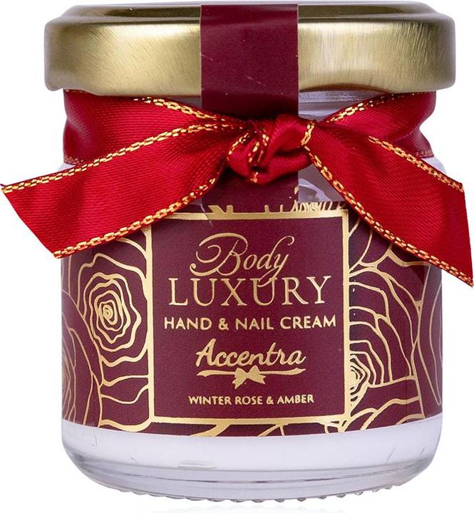 Immagine prodotto Accentra Crema mani e unghie BODY LUXURY in barattolo, fragranza: Winter Rose & Amber (30 ml)
