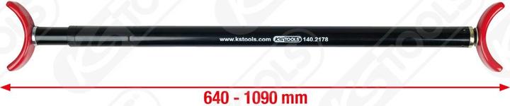 Produktbild KS Tools Teleskop-Motorhauben- und Heckklappenstütze, 64-109cm