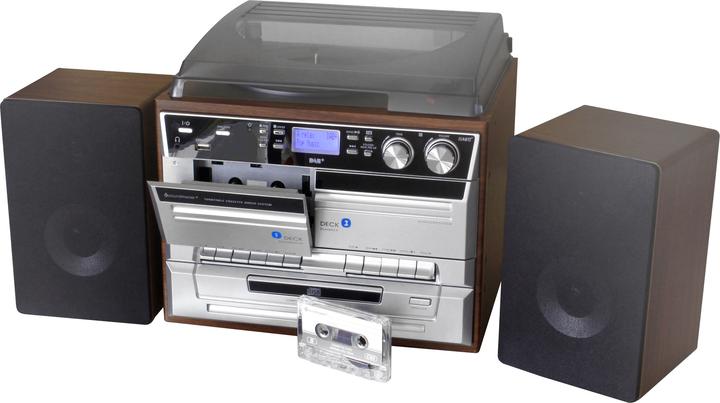 Immagine prodotto Soundmaster MCD5550D (Lettore CD, Nastro adesivo, Giradischi, Bluetooth, 2x 2,5 W)