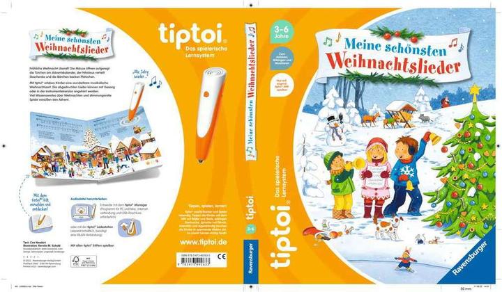 Produktbild Ravensburger tiptoi Meine schönsten Weihnachtslieder (Deutsch, Cee Neudert, Kerstin M. Schuld, 2022)
