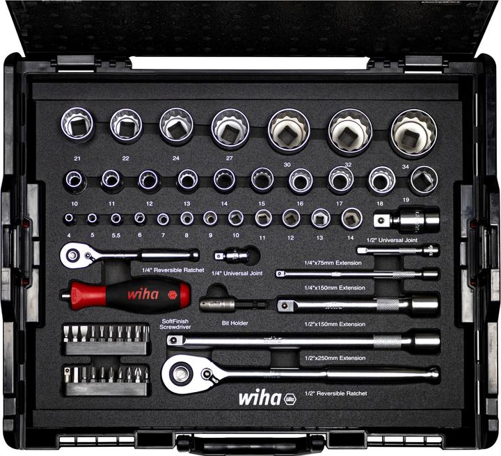 Produktbild Wiha Steckschlüssel- und Bit Set (1/4", 1/2")