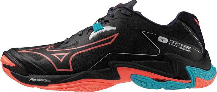 Neon Flame, Peacock blue, Black