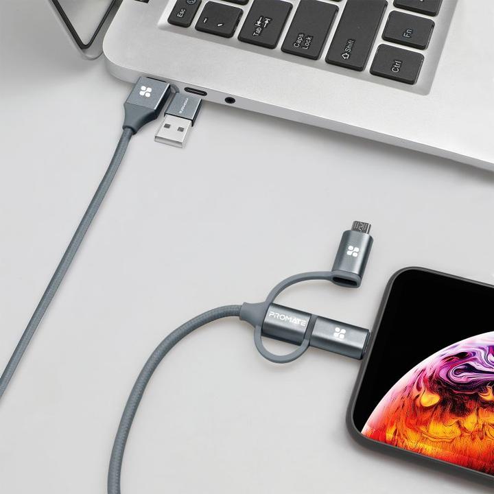 Produktbild ProMate PentaPower Grey 6 in 1 Multikabel