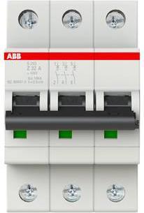 Actual product image ABB S203-Z32 Circuit breaker 32A pro M compact 3-pole