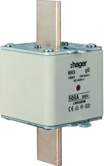 Hager HAG LNH3500M Sicherung NH3 500A 500V gG S-fÃ¼h MKen (500 A)