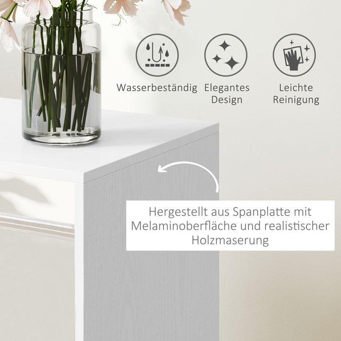 Immagine prodotto Swisshandel24 Mobiler Kleiderschrank Garderobe Schrank Regal für Schlafzimmer Weiss