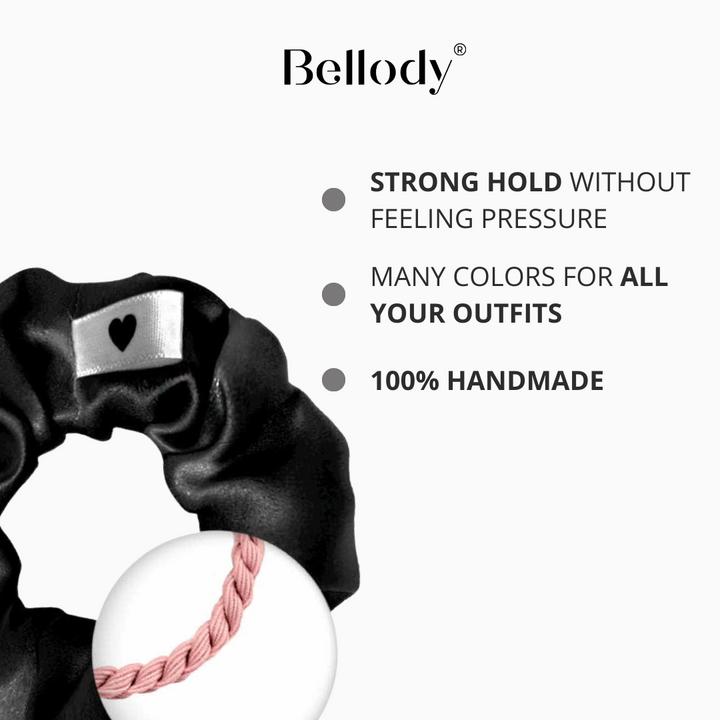 Immagine prodotto Bellody Scrunchies di seta originali (Elastico per capelli)