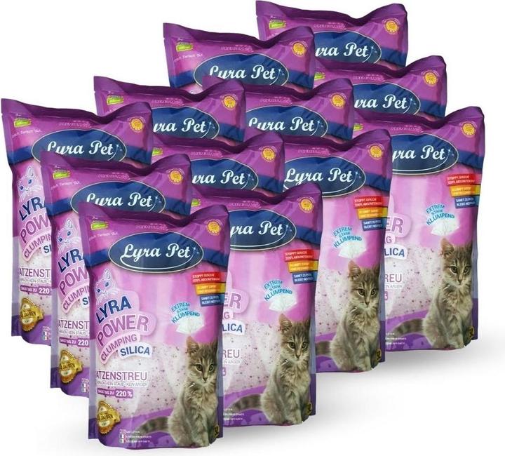 Produktbild Lyra Pet Lyra Power Silica Silikat klumpend Katzenstreu (Klumpend, Biologisch abbaubar, 26.45 kg)